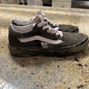 Kids Van Sneakers Green,white,Army fatigue
